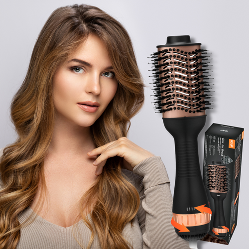 Aurora® - 2-in-1 Titanium Hair Dryer Brush