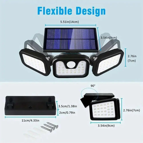 SolarGlare® - Motion Sensor Solar Outdoor Light