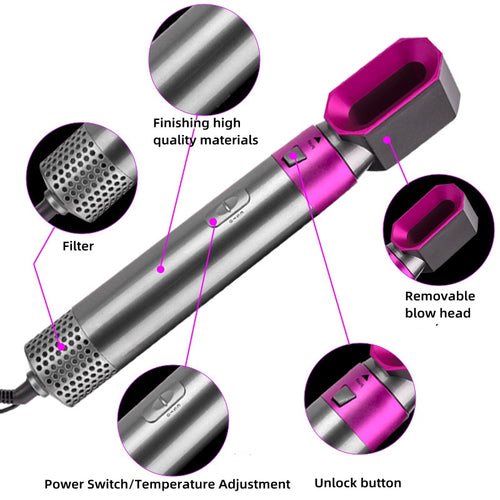 Wavey® - 5 in 1 Hair Dryer & Styling Tool Kit