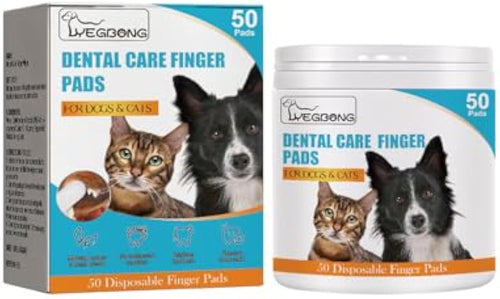 HappyTeeth® - 50pcs Pet Dental Finger Wipes