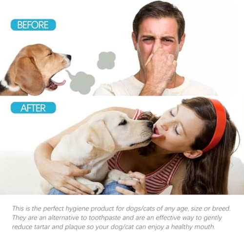 HappyTeeth® - 50pcs Pet Dental Finger Wipes